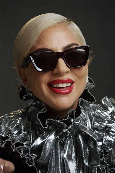 lady gaga fame sunglasses|lady gaga black glasses.